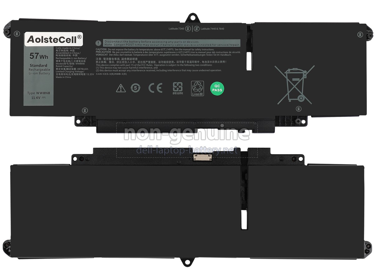 replacement Dell Latitude 7640 battery